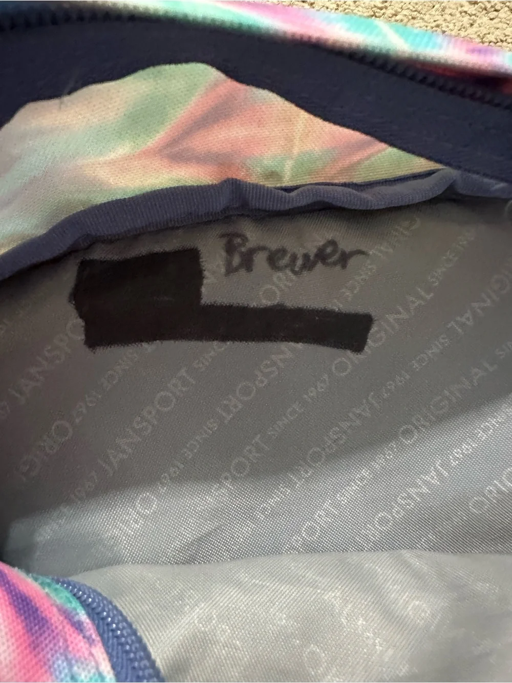 JANSPORT Tie Dye Print Big Student Backpack